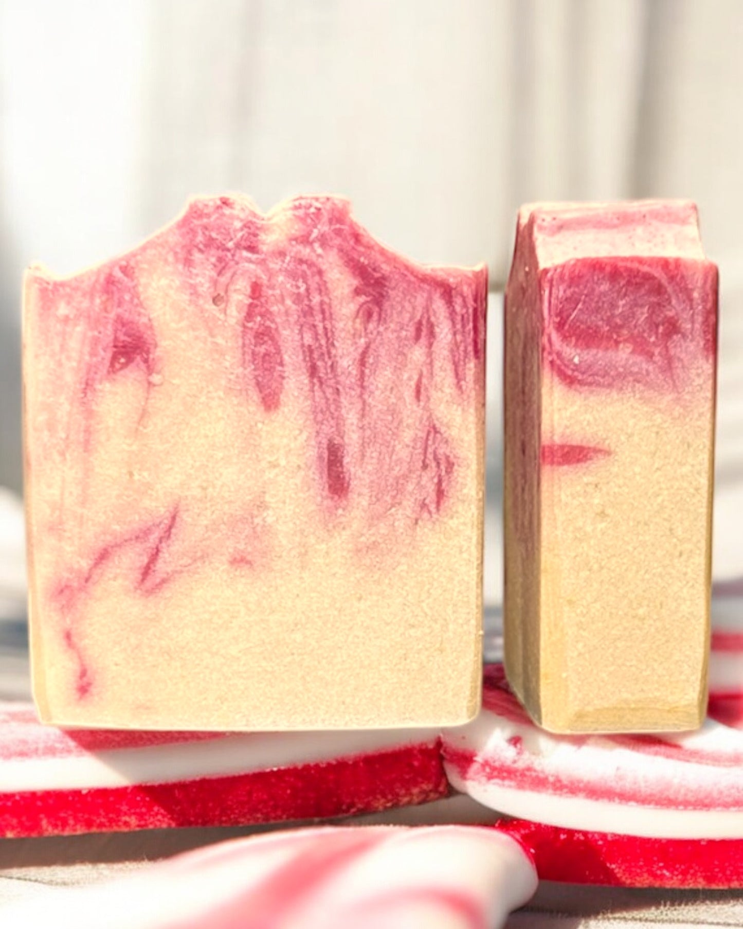 Candy Cane Soap and Amish Apple Pie Goat Milk Lotion Gift