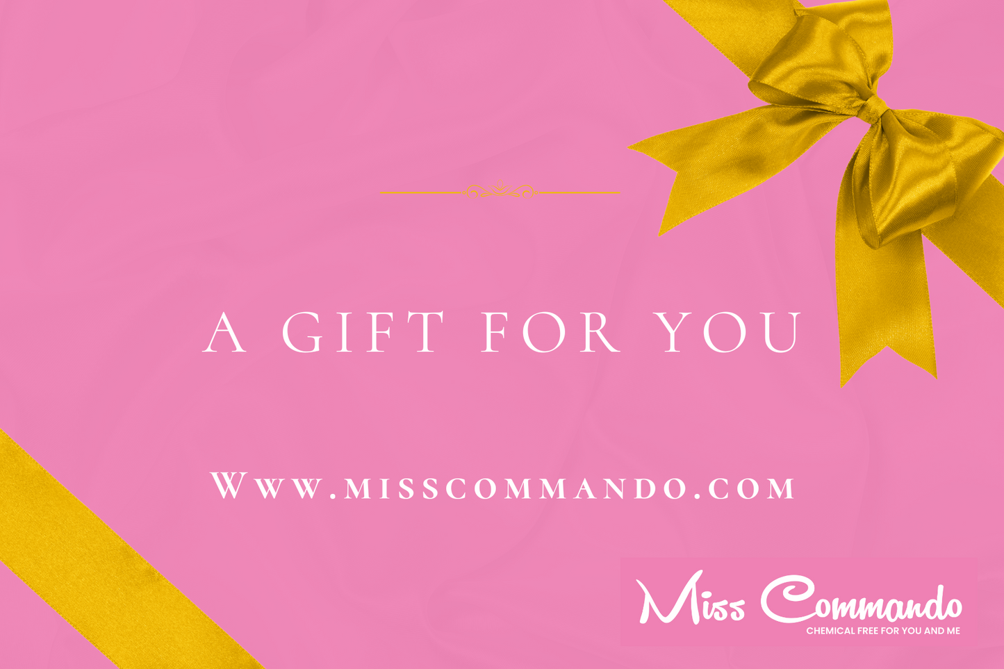 Non-toxic skin care gift card for clean beauty products