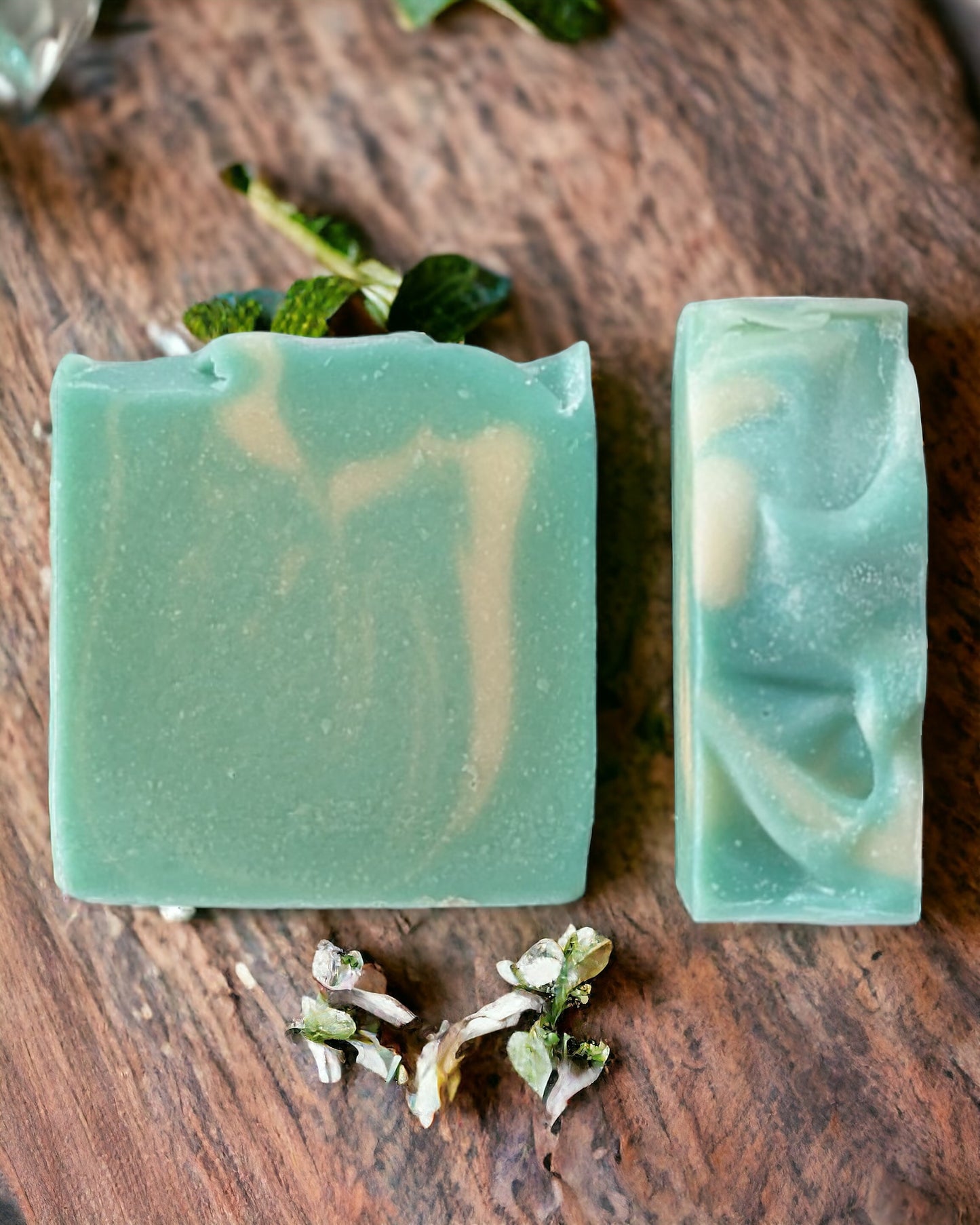 Goat milk soap with eucalyptus and mint, non-toxic soap