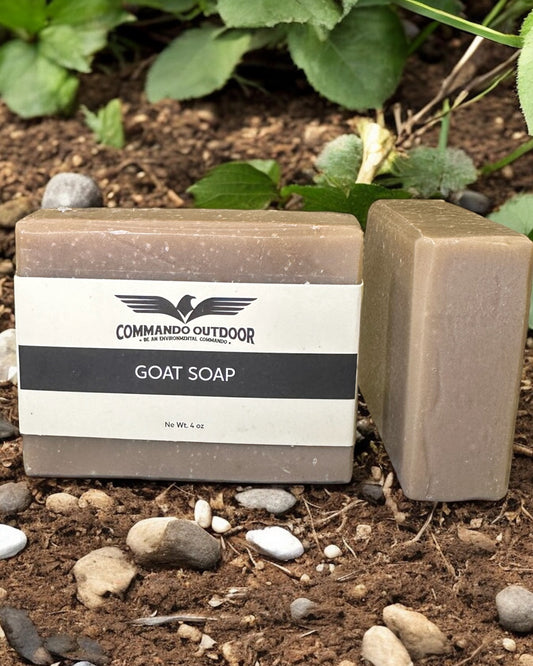 The Fresh Outdoors Men's Goat Milk Soap, chemical-free and natural