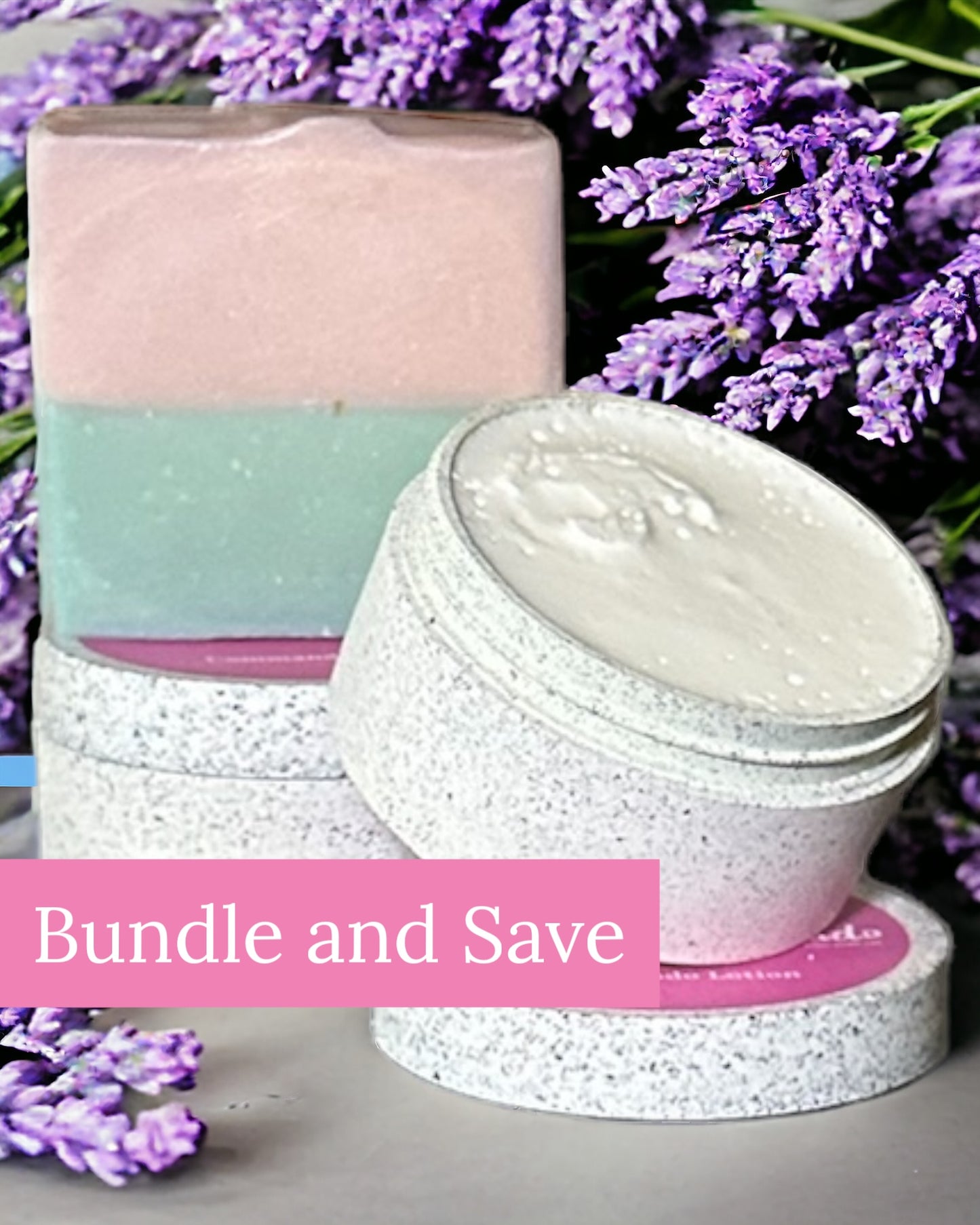 Calming Lavender Skincare Set with goat milk and lavender