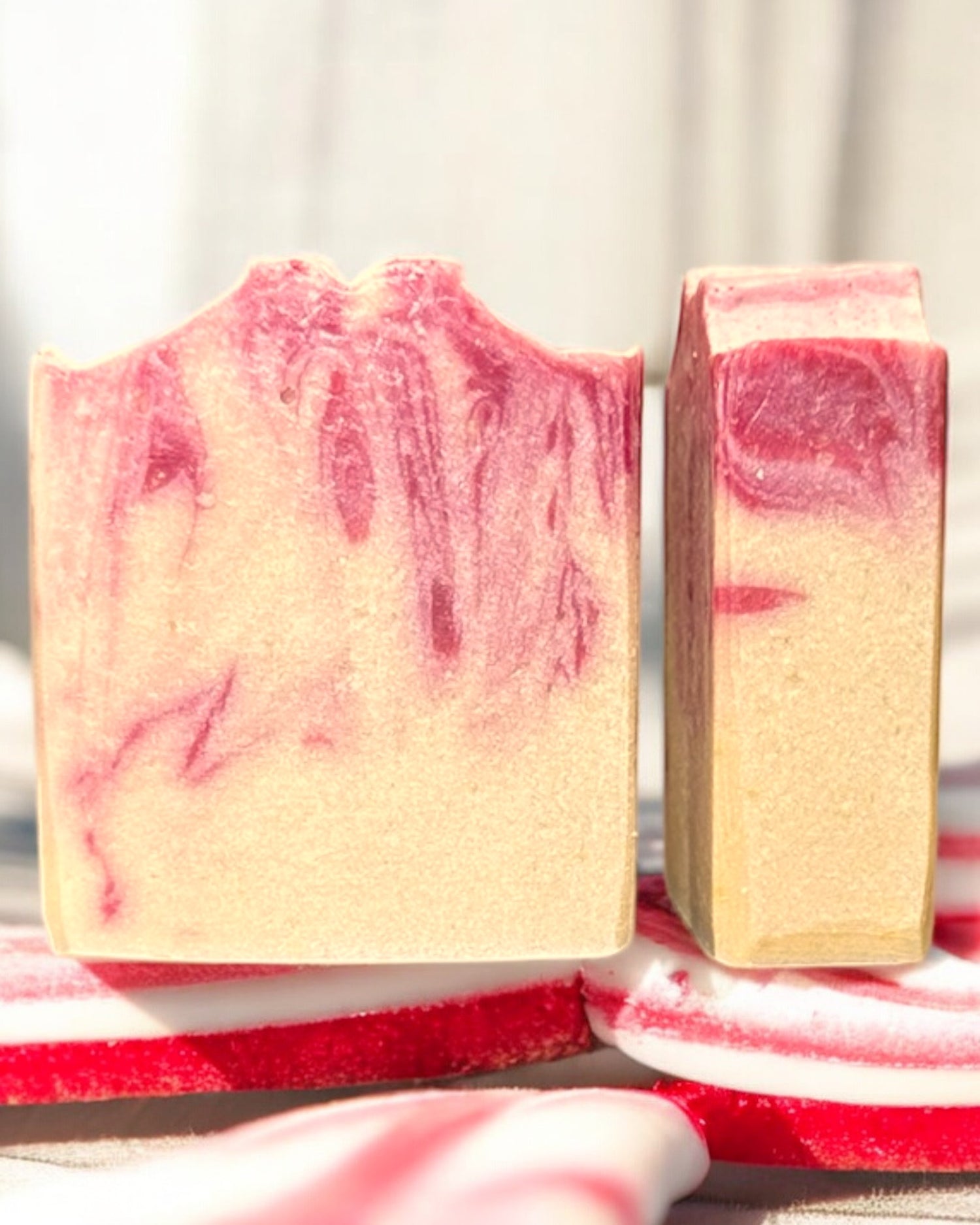 Candy Cane Soap and Amish Apple Pie Goat Milk Lotion Gift