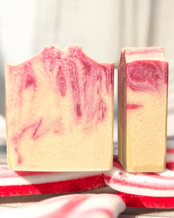 Candy Cane Soap and Amish Apple Pie Goat Milk Lotion Gift