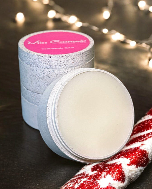 Candy Cane Shea Butter Balm with Peppermint