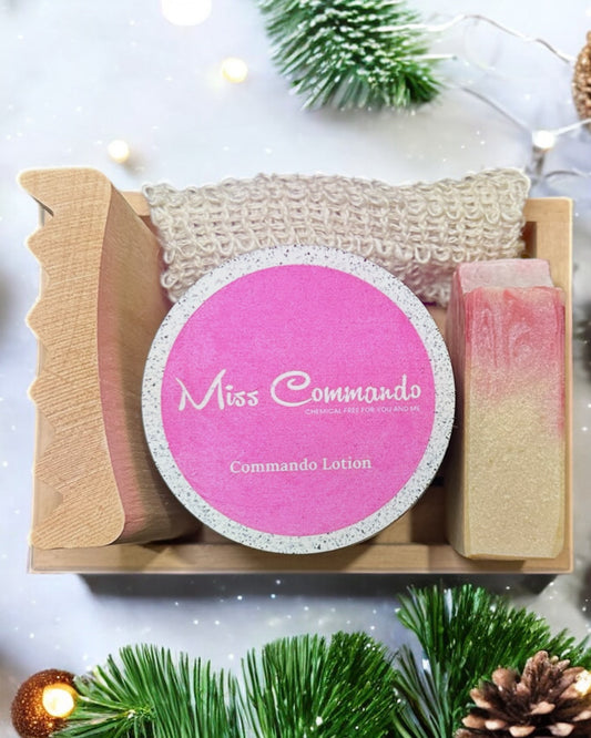 Holiday Cheer Goat Milk Bundle with peppermint soap and gingerbread lotion