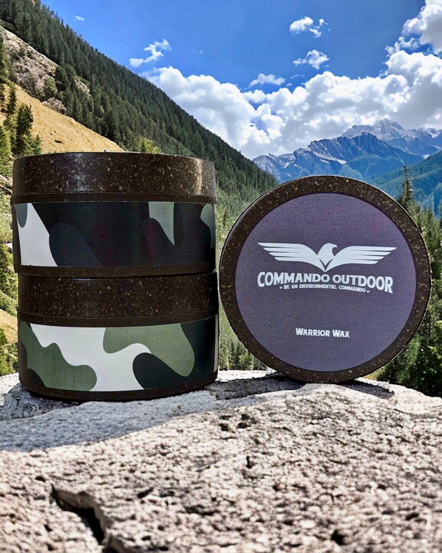 Evergreen Pine Warrior Wax, chemical-free vegan balm