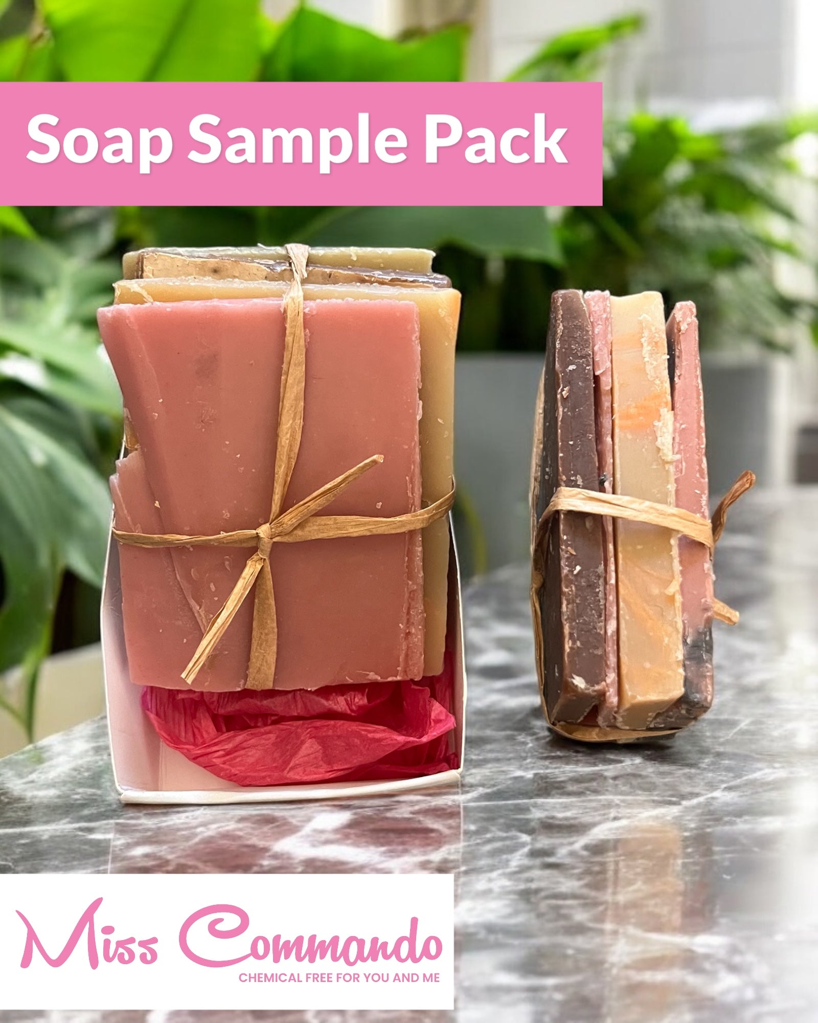 Goat Soap Sampler Pack, natural and non-toxic ingredients